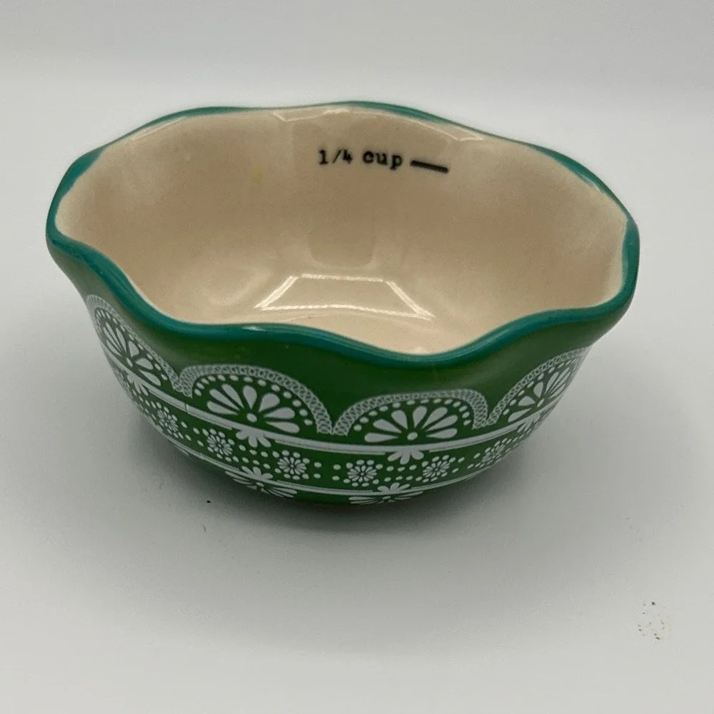 The Pioneer Woman 4 Piece Nesting Measuring Bowls Set Multicolor Stoneware